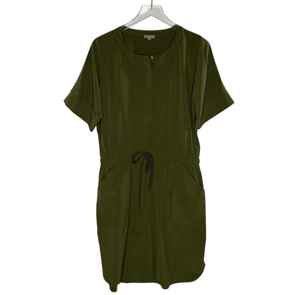 T by Talbots Dresses & Skirts - T By Talbots L Womens Lightweight Stretch Stand Collar Dress Active *flaw